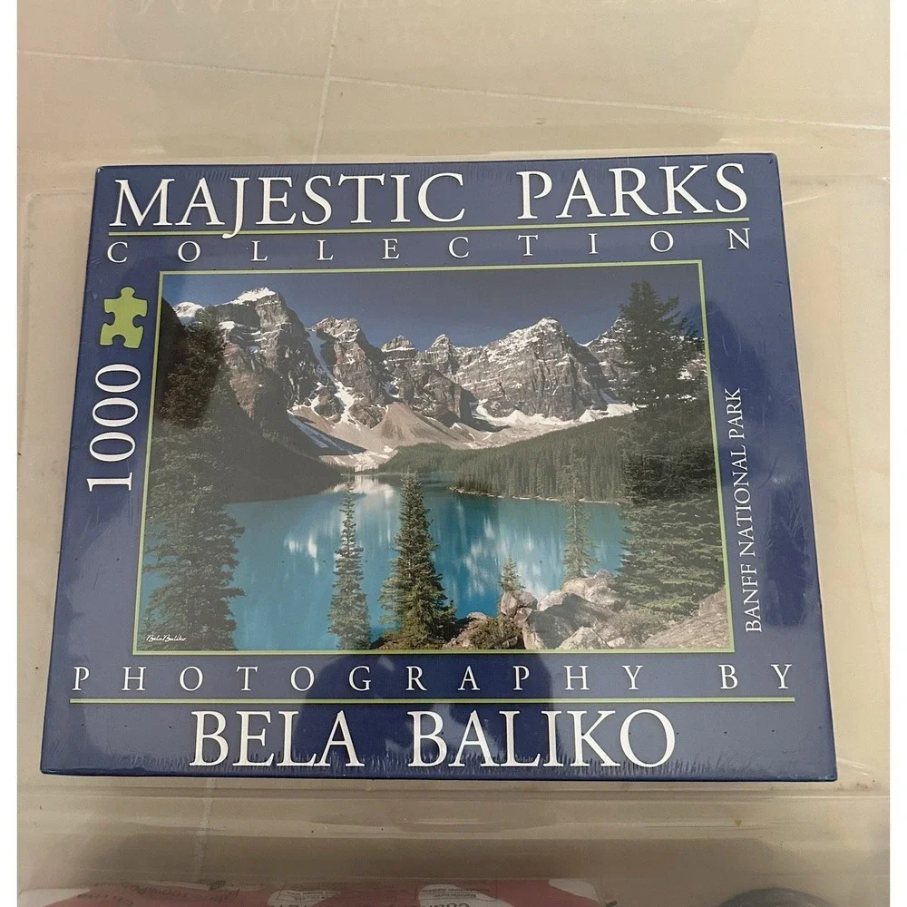 Majestic Parks Jigsaw Puzzle Moraine Lake Banff Park by Bela Baliko 1000 Piece